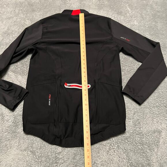 Santic Jacket Mens XXL Red and Black Full Zip Cycling Coat - Picture 6 of 8